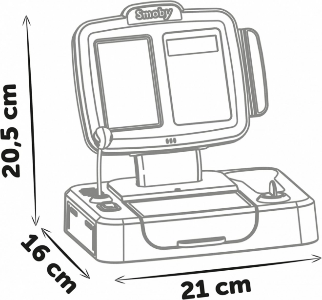 Cassa elettronica piccola con scanner