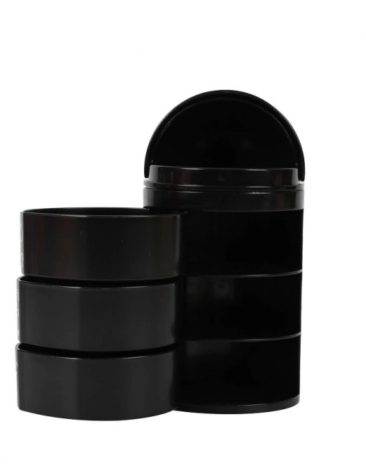 Organizer con scomparti gatto nero