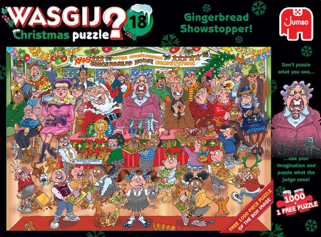 Puzzle Jumbo Wasgij Natale 18: Spettacolo di pan di zenzero