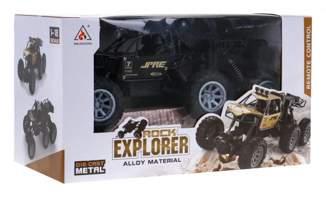 Crawler Rock Explorer 4x4 per bambini 8+ telecomandato 1:18 con 6 ruote in gomma