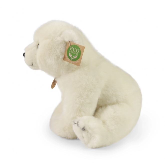 Orso Polare di Peluche Seduto 28 cm Eco-friendly