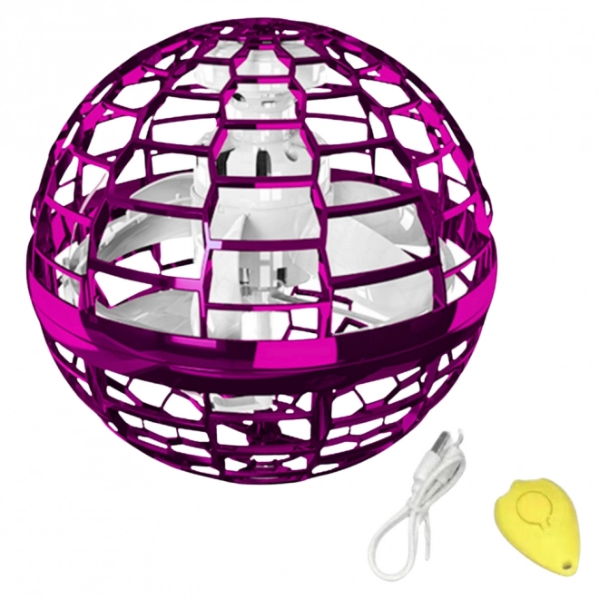 Sfera volante luminosa rosa Flynova LED