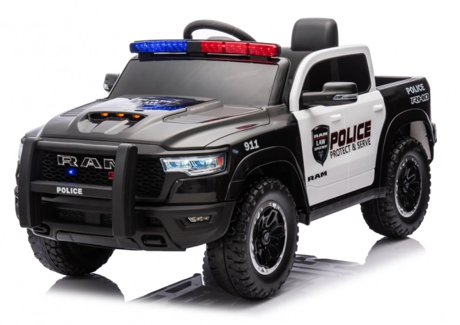 Auto Elettrico Dodge Ram della Polizia Nero