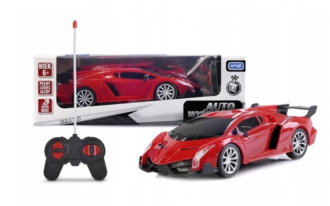 Auto da corsa telecomandata per bambini rosso