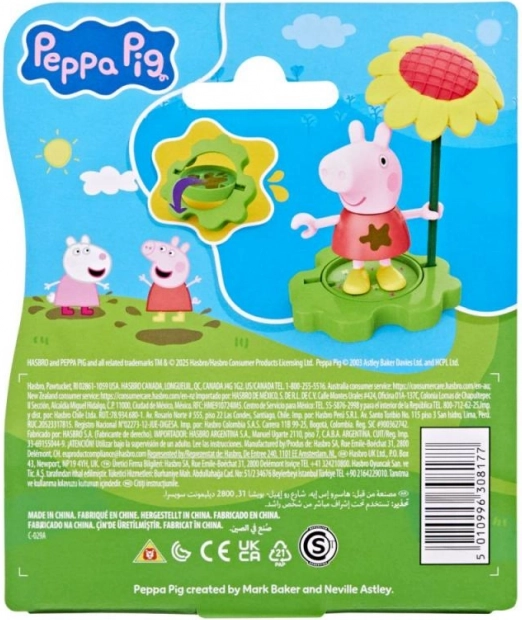 Peppa Pig divertimento in pozzanghera e fango, figurina