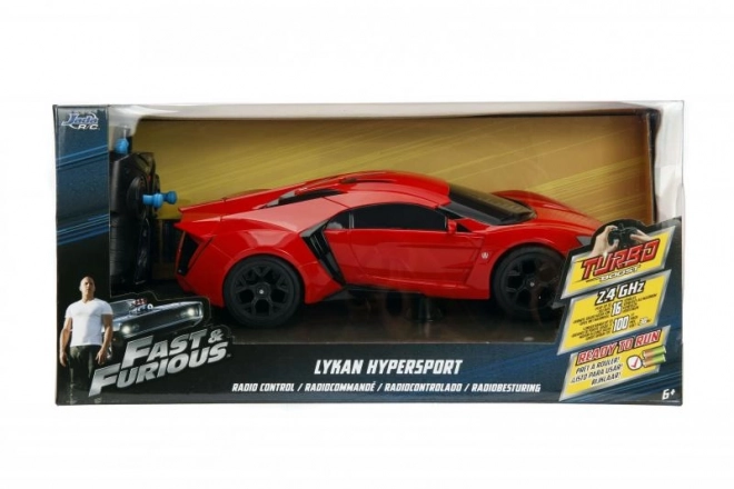 Auto radiocomandato Lykan Hypersport di Fast & Furious in scala 1:16