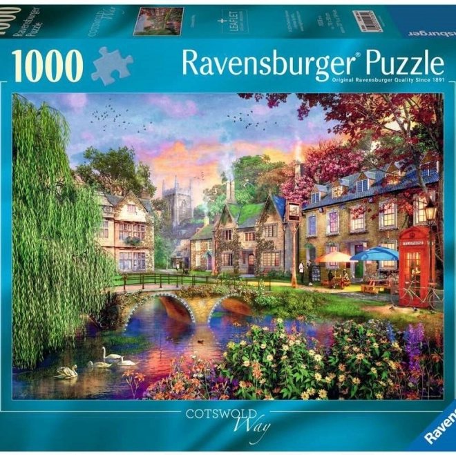 Ravensburger Puzzle Strada dei Cotswolds 1000 pezzi