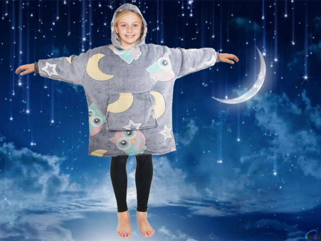 Felpa calda per bambini con coperta luminosa