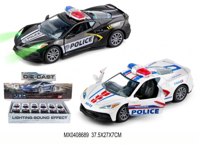 Auto in metallo polizia 1:32
