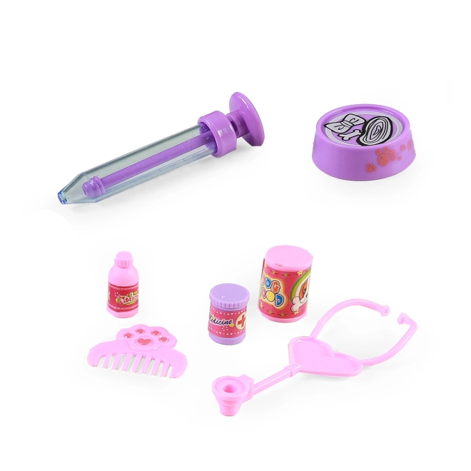 Set di Cuccioli con Accessori e Trasportino con Suoni e Luci