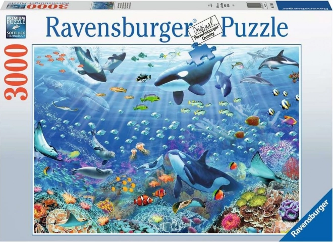 Puzzle Mondo Sottomarino Colorato 3000 Pezzi Ravensburger