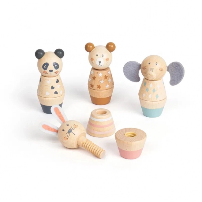 Animali di legno da assemblaggio Bigjigs Toys