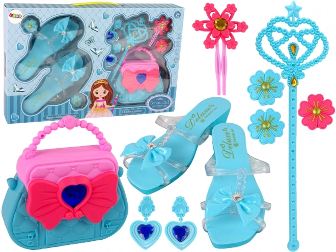 Set Bellezza Principessa Blu con Accessori