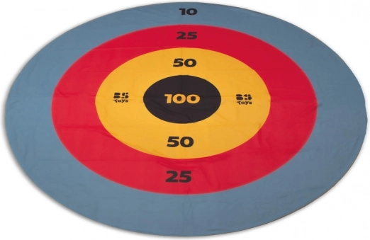 Lancio di dischi su bersaglio colorato – grande gioco per la famiglia