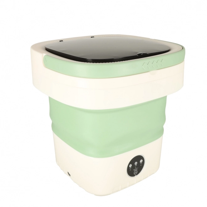 Lavatrice portatile pieghevole da viaggio verde 12L