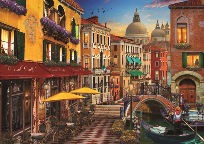 Puzzle Caffè sul Canale, Venezia 1500 pezzi