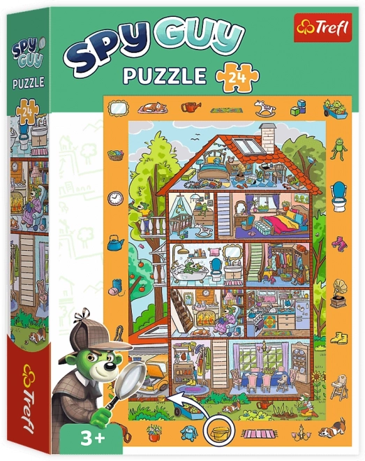 Puzzle di osservazione Spy Guy a Casa 24 pezzi