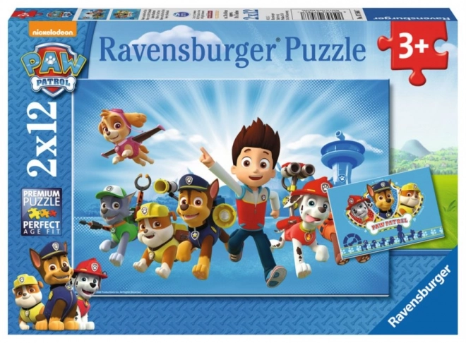 Puzzle Ryder Paw Patrol 2x12 pezzi Ravensburger