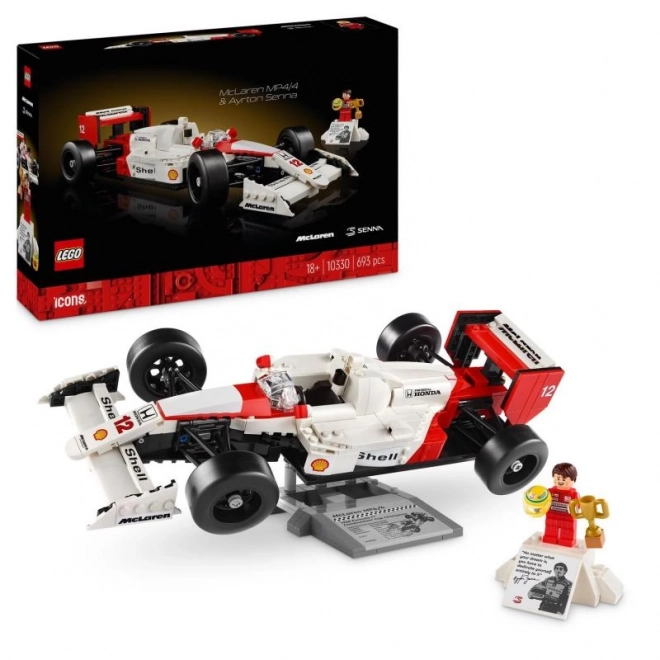 Replica LEGO Icons McLaren MP4/4 con Ayrton Senna