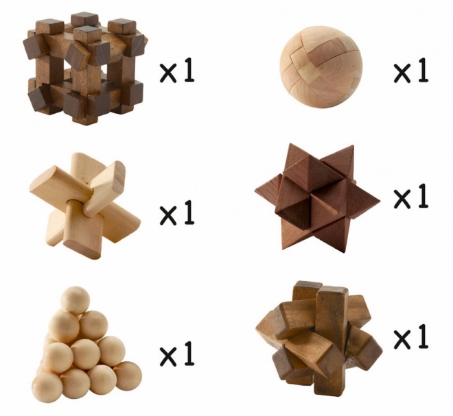 Set di rompicapi 3D in legno DJECO