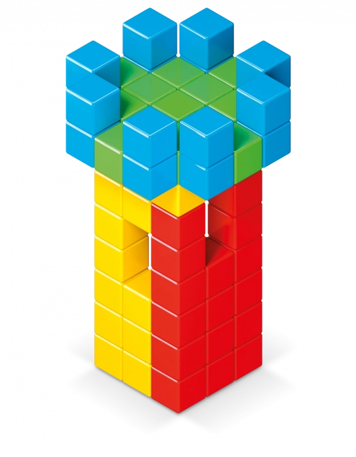 Geomag Magicube Colori Completi 64 Pezzi