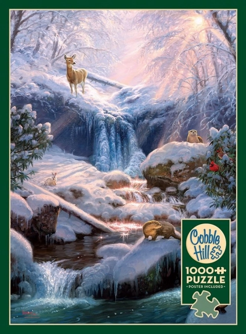 Puzzle Cascate Misteriose D'inverno 1000 Pezzi