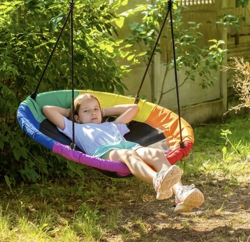 Altalena a sospensione per bambini 110 cm Nido di Cicogna
