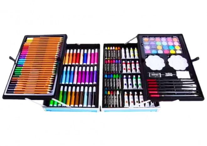 Set artistico in valigetta con unicorno blu 150 pezzi