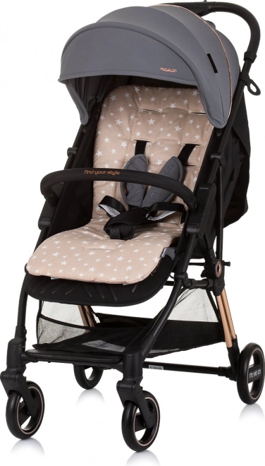 Morbido cuscino per passeggino Beige stars