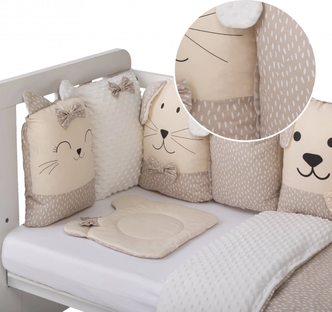 Bubaba set da letto per bebè Sleep Guardian 12 pezzi beige