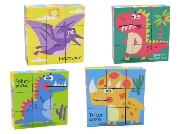 Puzzle educativi 6 in 1 con dinosauri