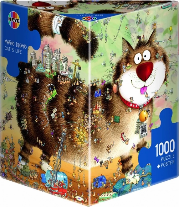 Puzzle la vita dei gatti 1000 pezzi