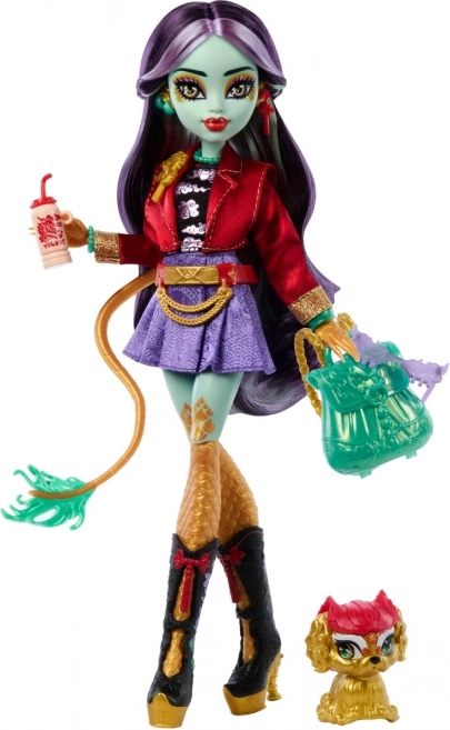 Bambola Monster High Jinafire Long con animaletto