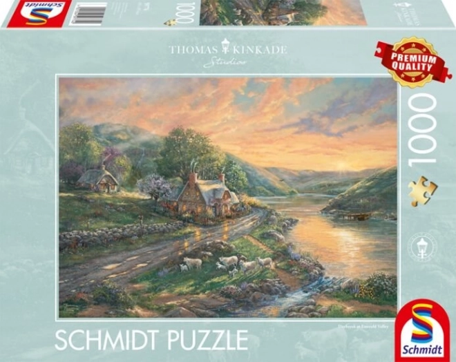 Puzzle alba nella valle di smeraldo 1000 pezzi