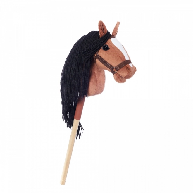 Cavallino su bastone Hoppihorse marrone
