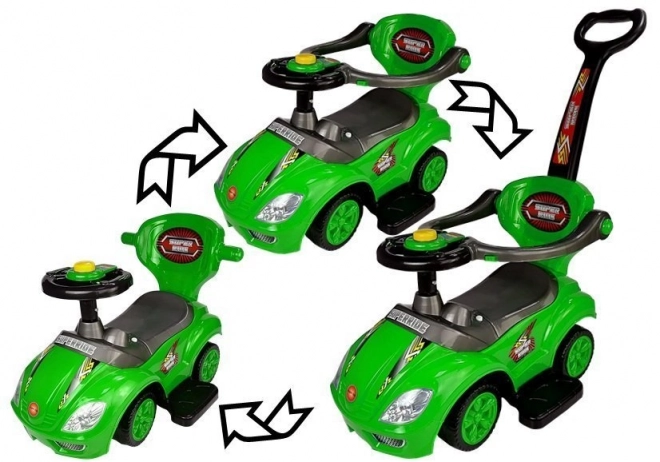 Jeep per bambini Mega Car 3 in 1 Verde