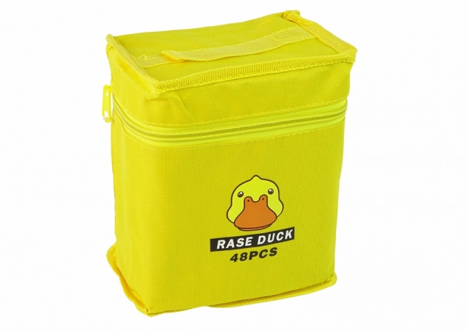 Set di pennarelli Rase Duck 48 pezzi con borsa gialla