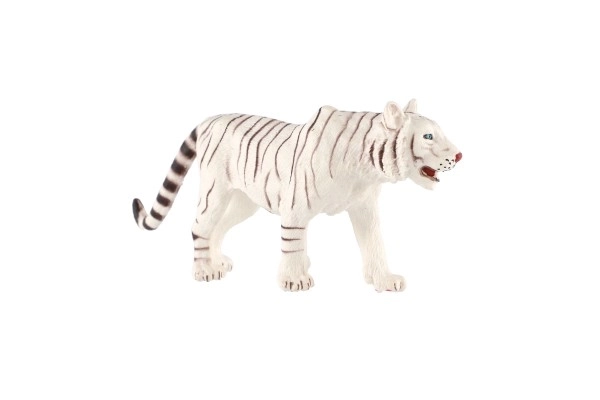 Tigre bianco indiano in plastica 14cm confezionato