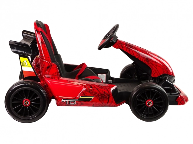 Gokart Spider rosso con vernice