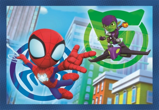 Puzzle Spidey E I Suoi Fantastici Amici 4 in 1 di Clementoni