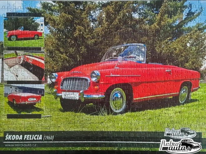 Puzzle d'epoca auto Škoda Felicia (1960) 500 pezzi