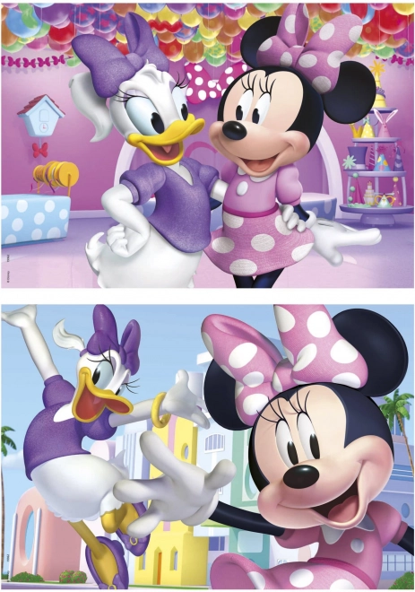 Puzzle in legno Minnie e Daisy 2x50 pezzi