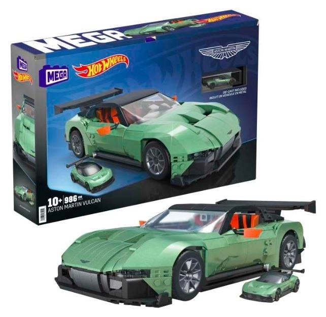 Set da costruzione Mega Hot Wheels Aston Martin Vulcan