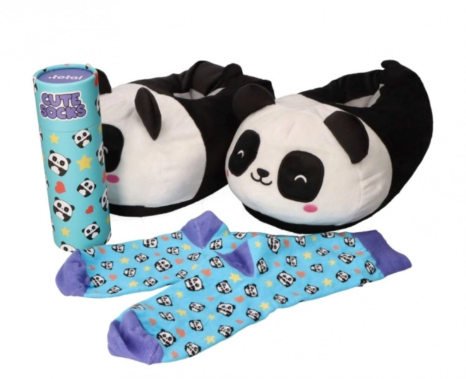 Pantofole peluche Panda