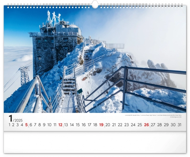 Calendario da parete Magiche Tatra 2025