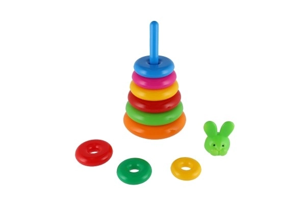 Piramide ad anelli in plastica 28cm 2 varianti