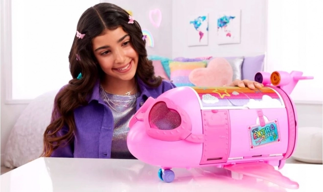 Aereo Rosa Barbie Extra Fly Minis con Bambola Pilota