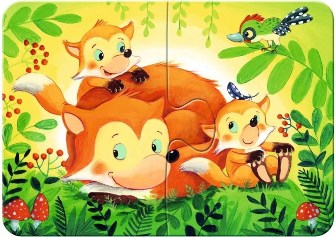 Ravensburger le mie prime puzzle animali del bosco 4 in 1