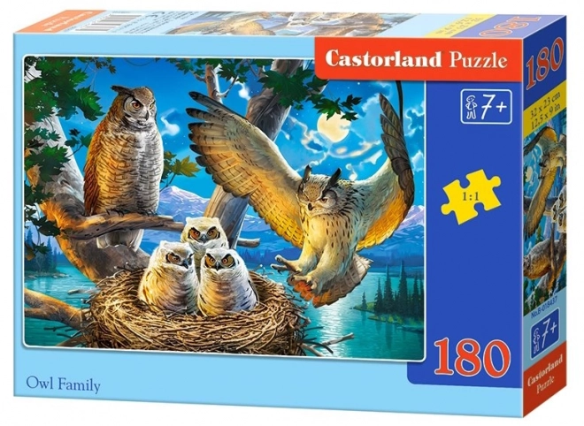 Puzzle famiglia di gufi 180 pezzi