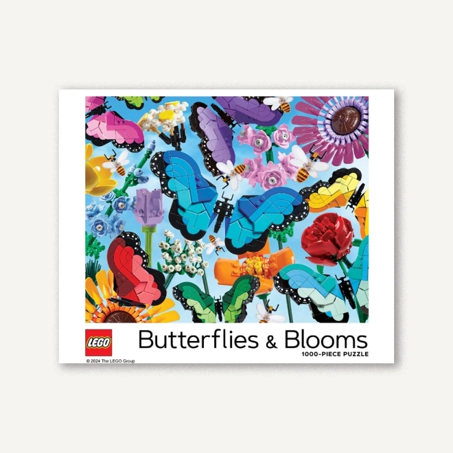 Chronicle Books Puzzle LEGO farfalle e fiori 1000 pezzi